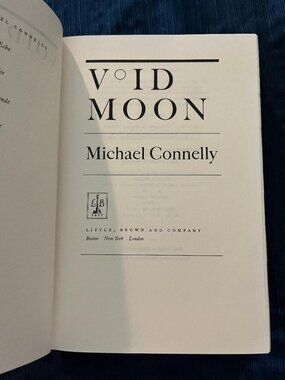 Void Moon by Michael Connelly - First Edition